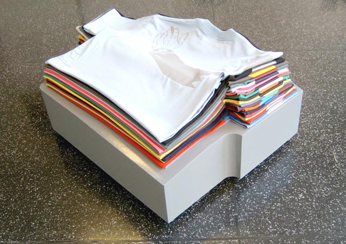 T-SHIRTS WITH MARCEL DUCHAMPS ARM DETAIL.  